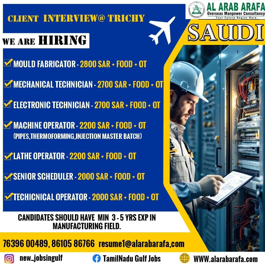 DIRECT INTERVIEW COMING SOON @ TRICHY