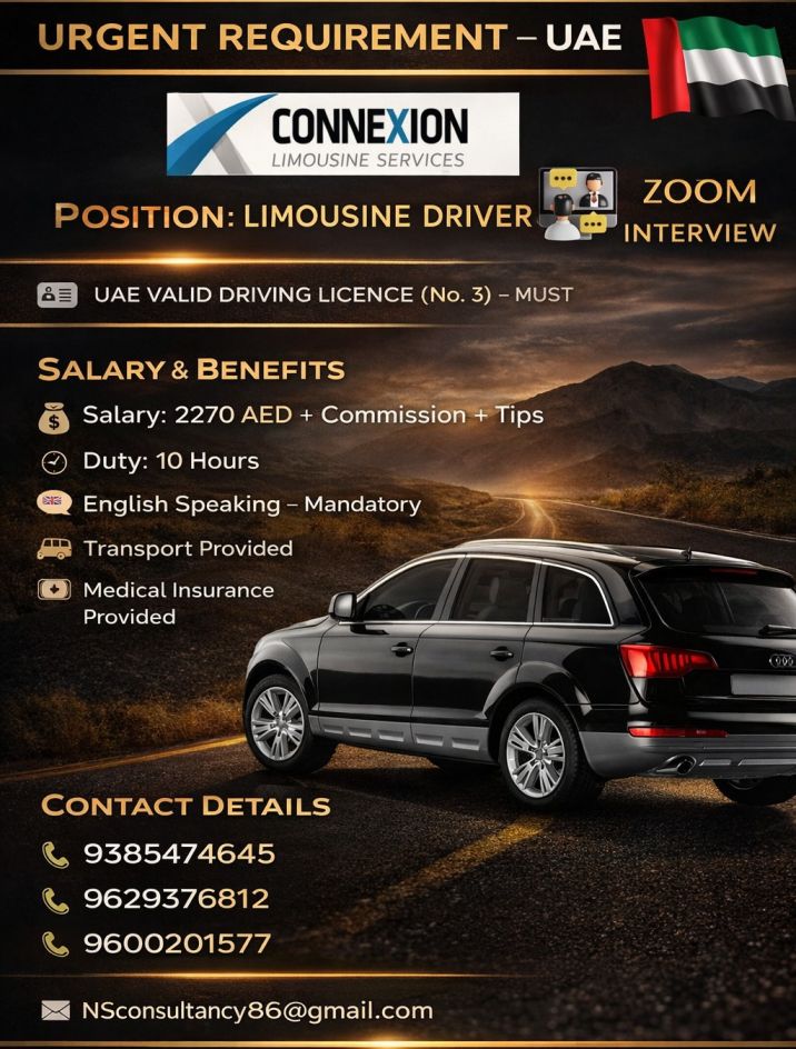 LEADING LIMOUSINE DRIVER REQUIREMENT UAE