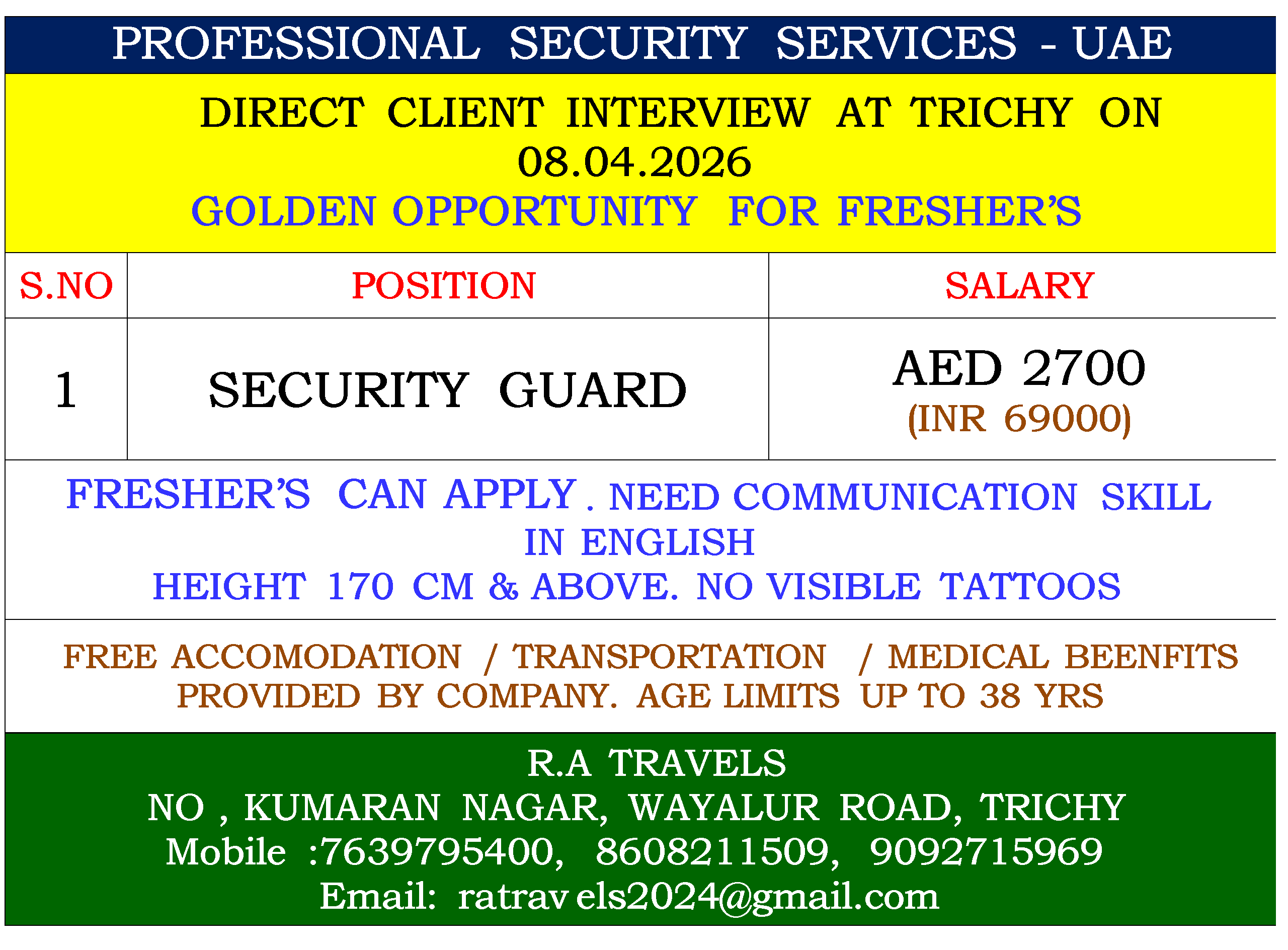 PROFESSIONAL SECURITY SERVICES - UAE