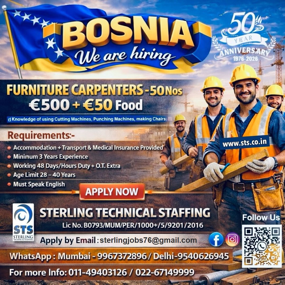 Required for Furniture Company in Bosnia & Herzegovina