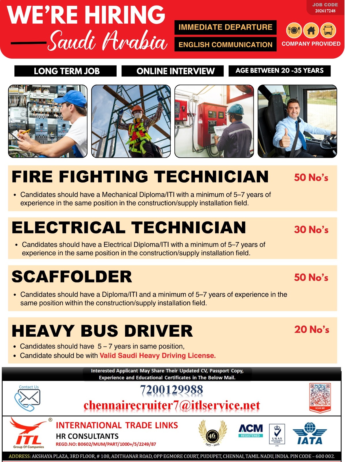 Job opening for SAUDI