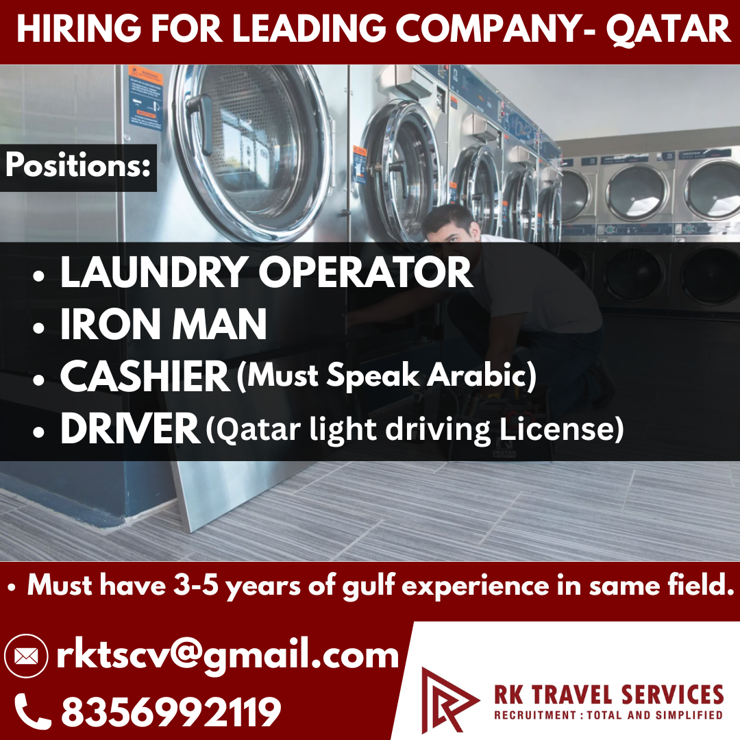 HIRING FOR LEADING COMPANY-QATAR