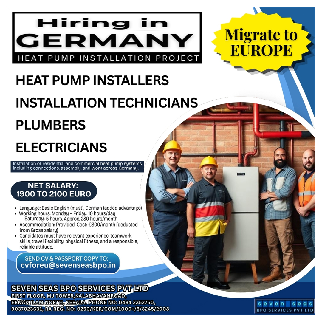 Urgent Vacancies in GERMANY (Schengen country)