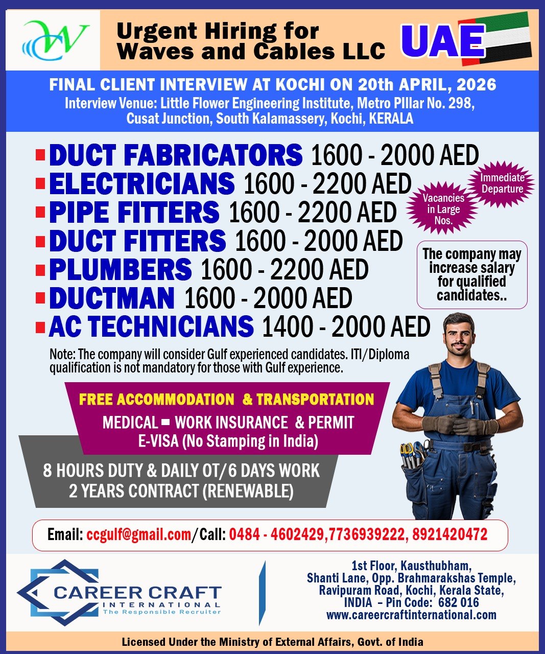 Client Interview at Kochi on 20th April, 2026 -