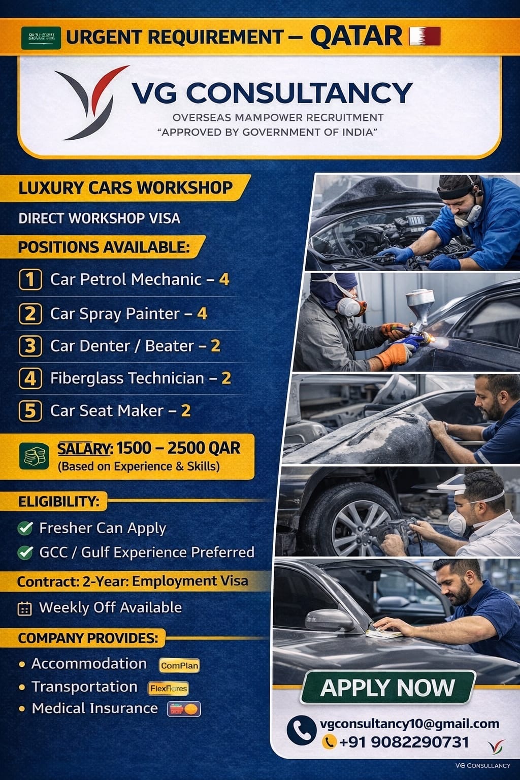 URGENT REQUIREMENT FOR QATAR