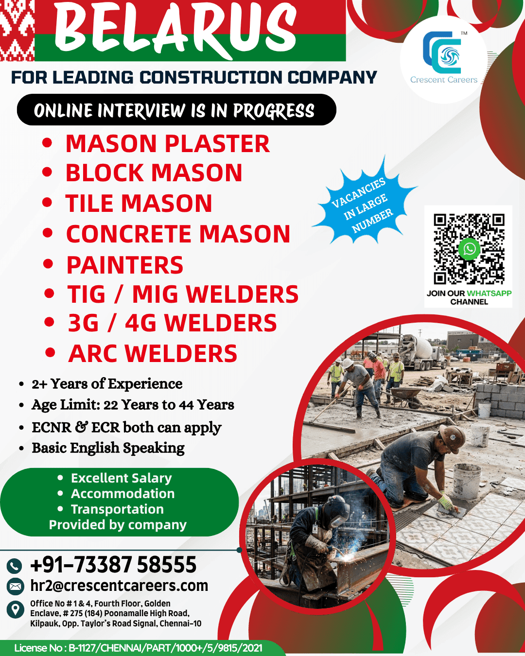 RECRUITMENT FOR BELARUS RECRUITMENT FOR BELARUS