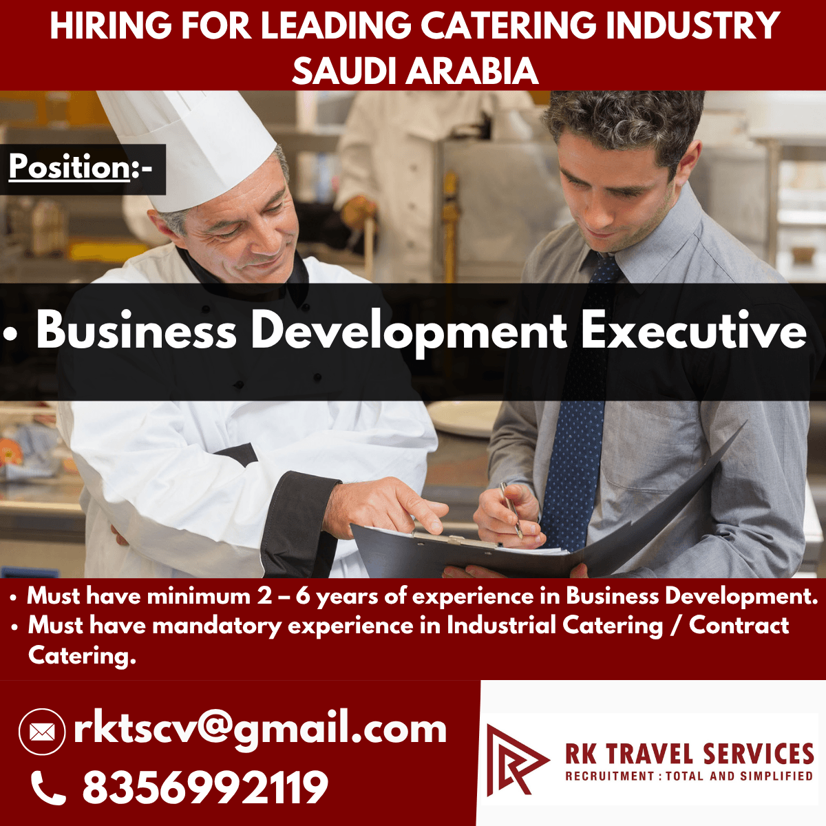 HIRING FOR LEADING COMPANY SAUDI ARABIA