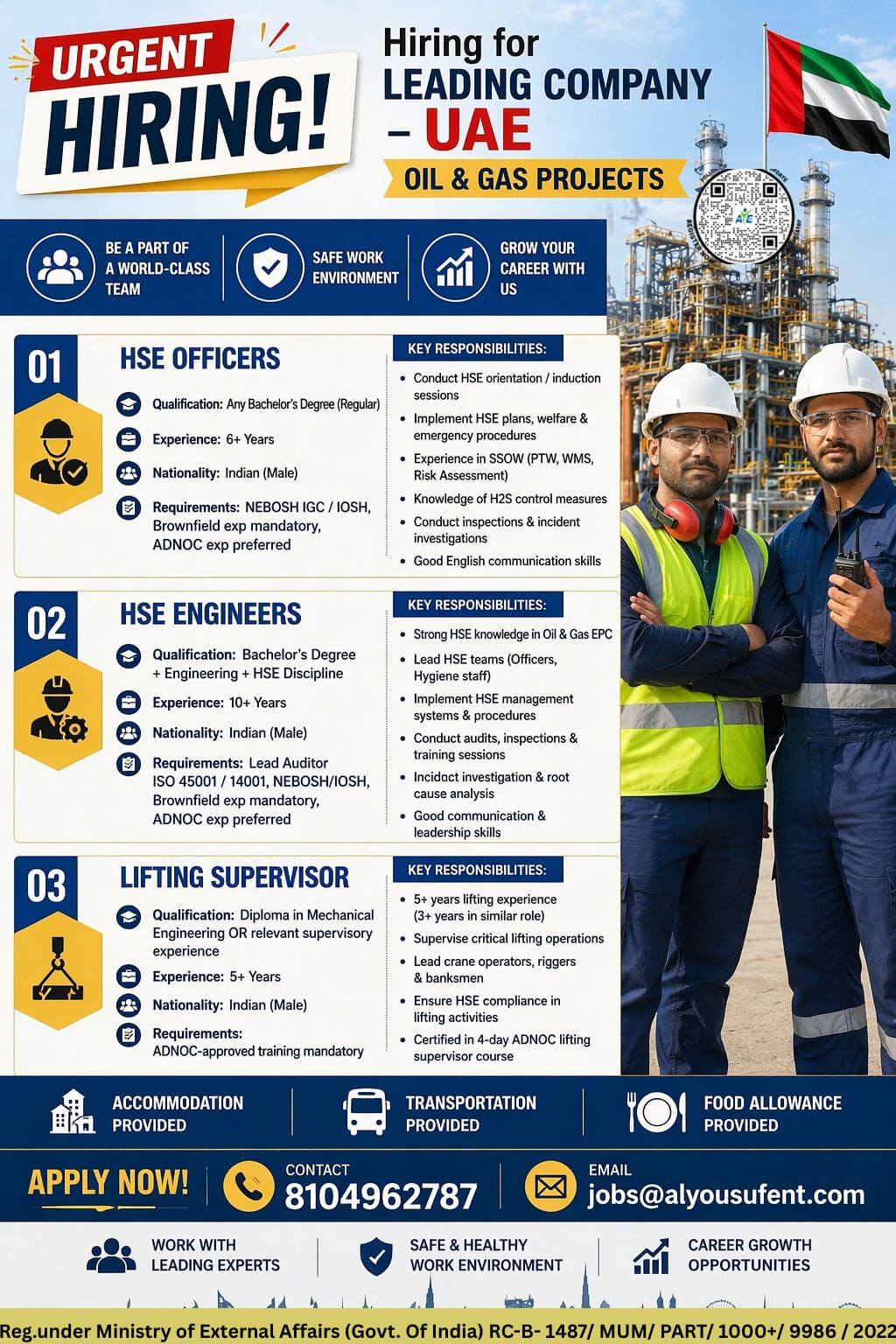 HIRING FOR LEADING UAE