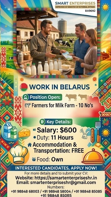 URGENT REQUIREMENT FOR BELARUS