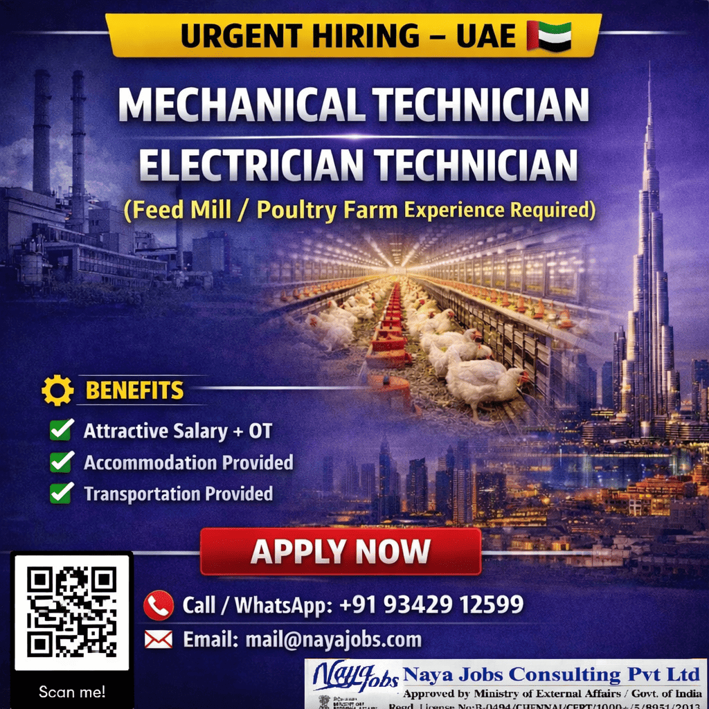 Hiring for Construction job in UAE