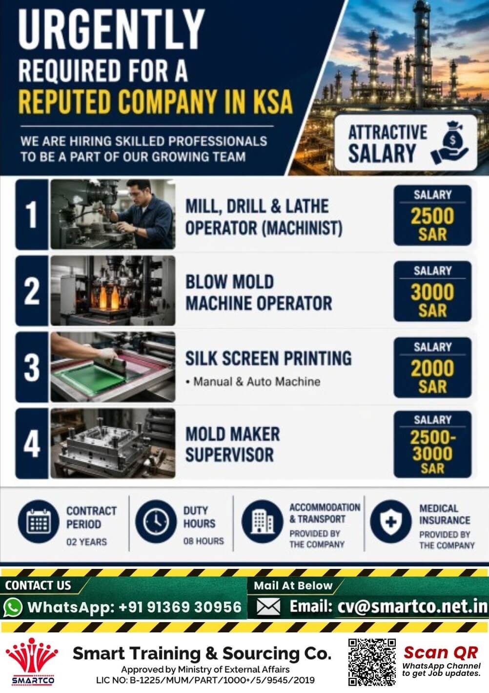 URGENTLY REQUIRED FOR A REPUTED COMPANY IN KSA ??