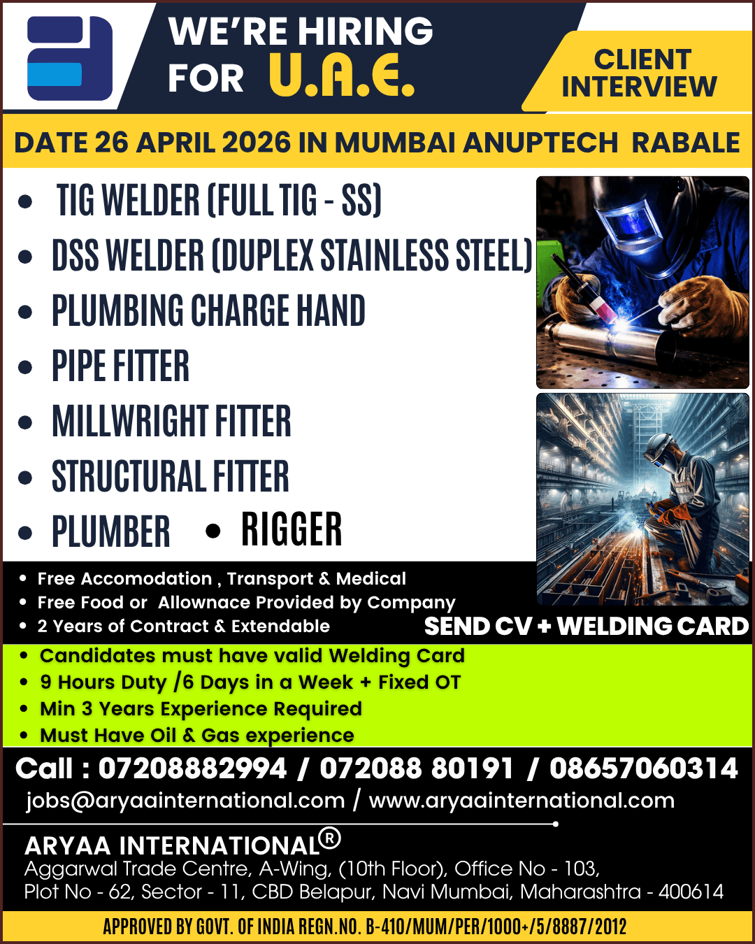 We’re Hiring for U.A.E. – Client Interview in Mumbai! ??