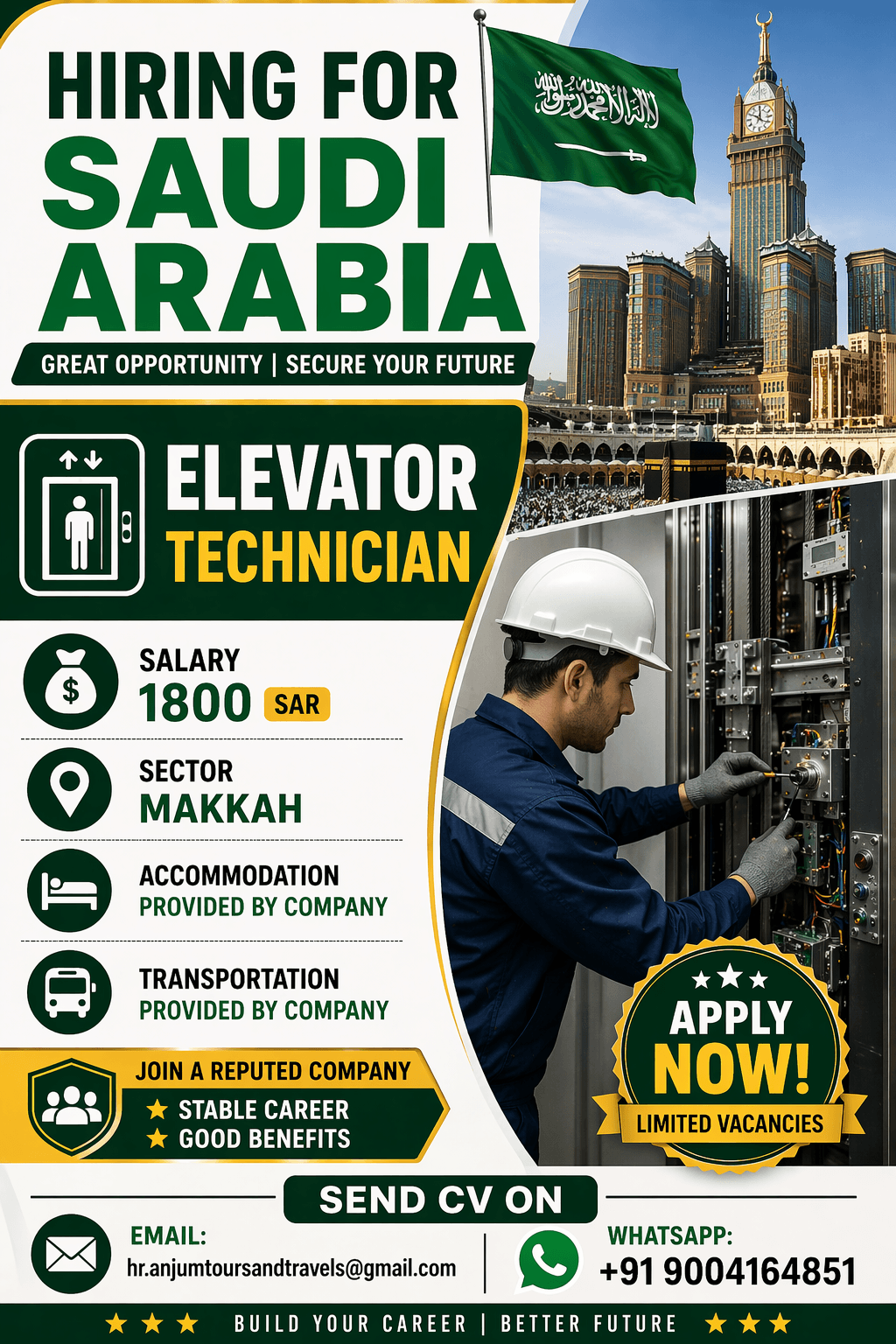Hiring for Saudi Arabia