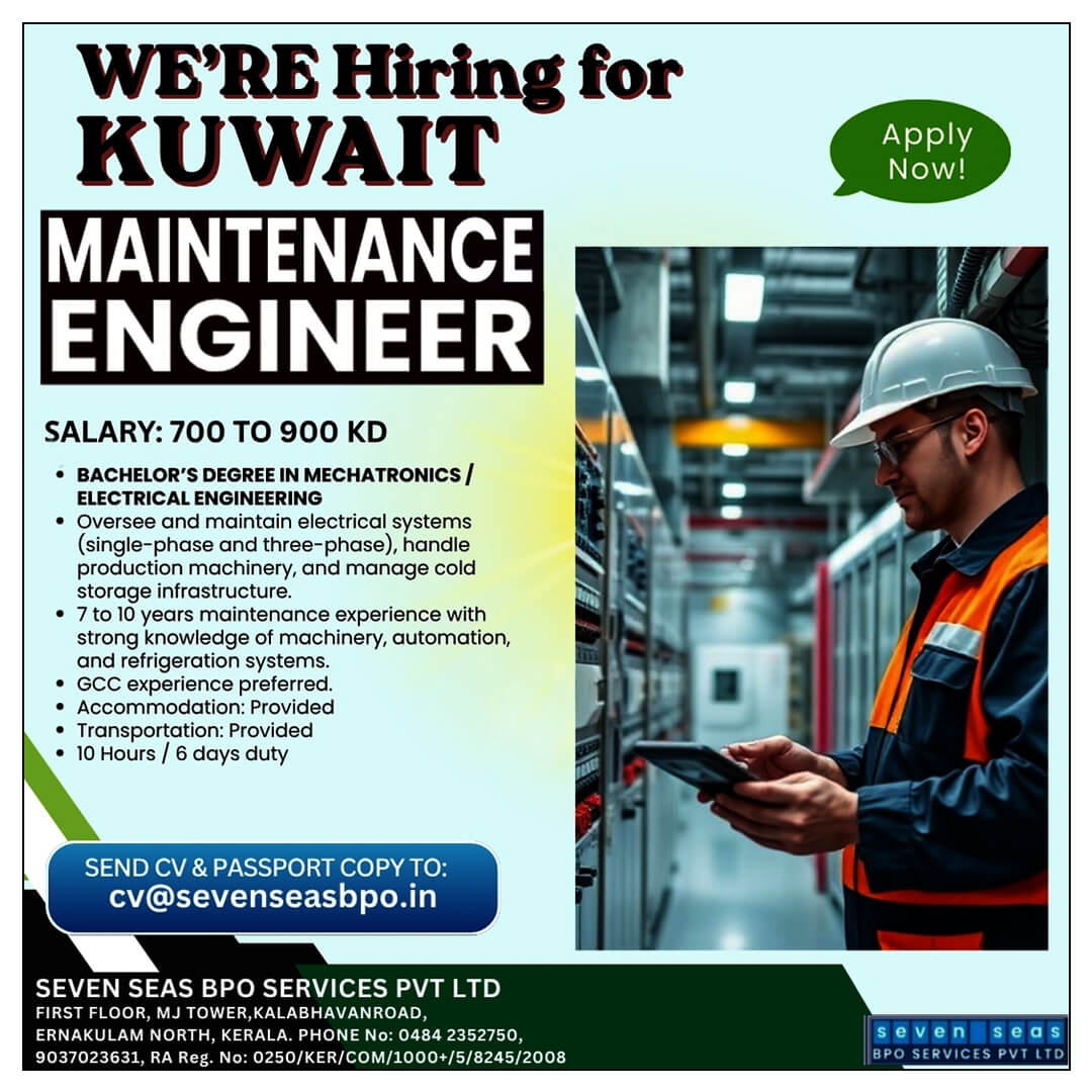 Urgent Vacancies in KUWAIT