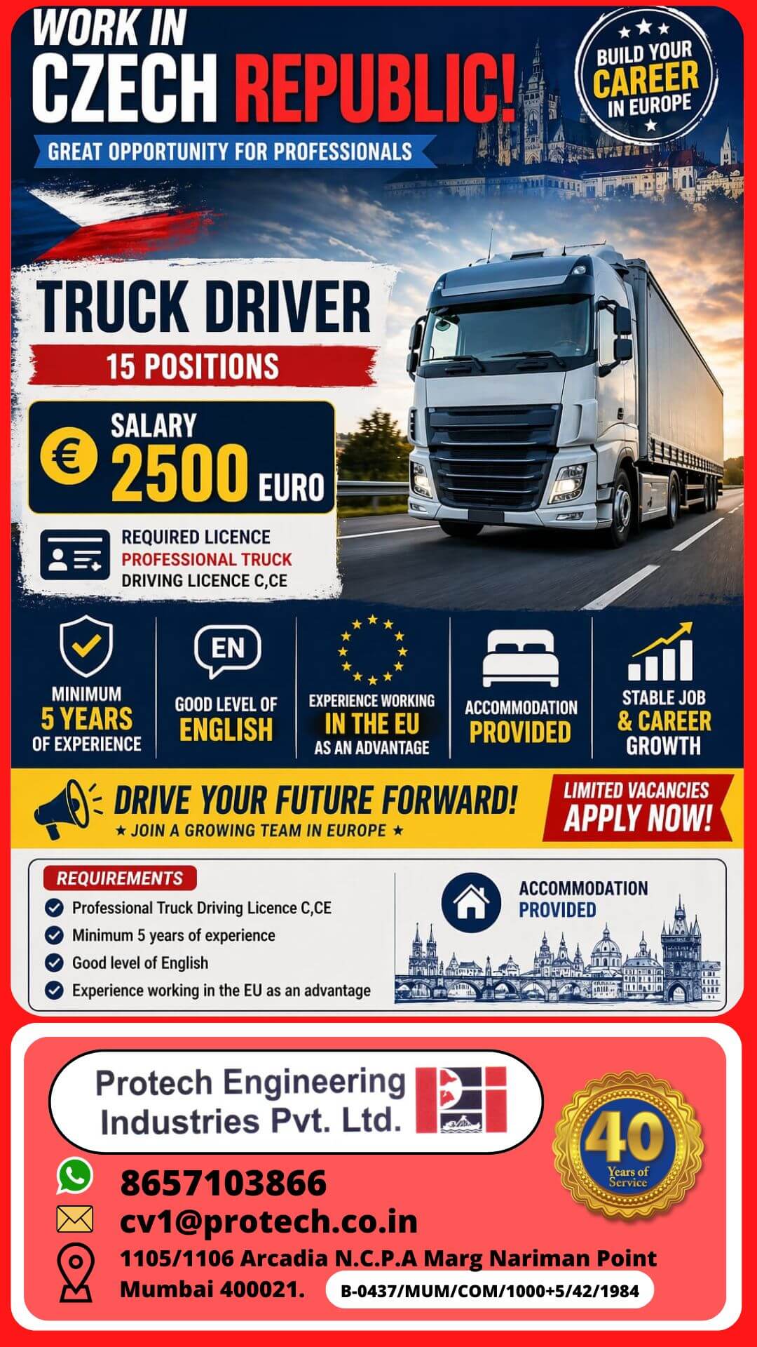 Requirement for Czech Republic