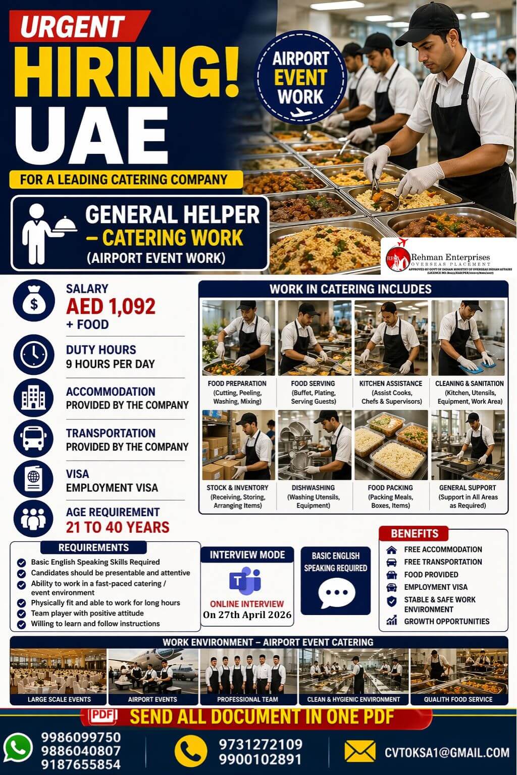 HIRING FOR UAE