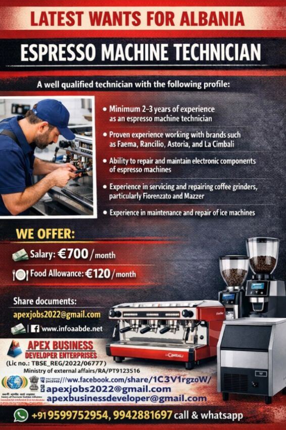 Espresso Machine Technician