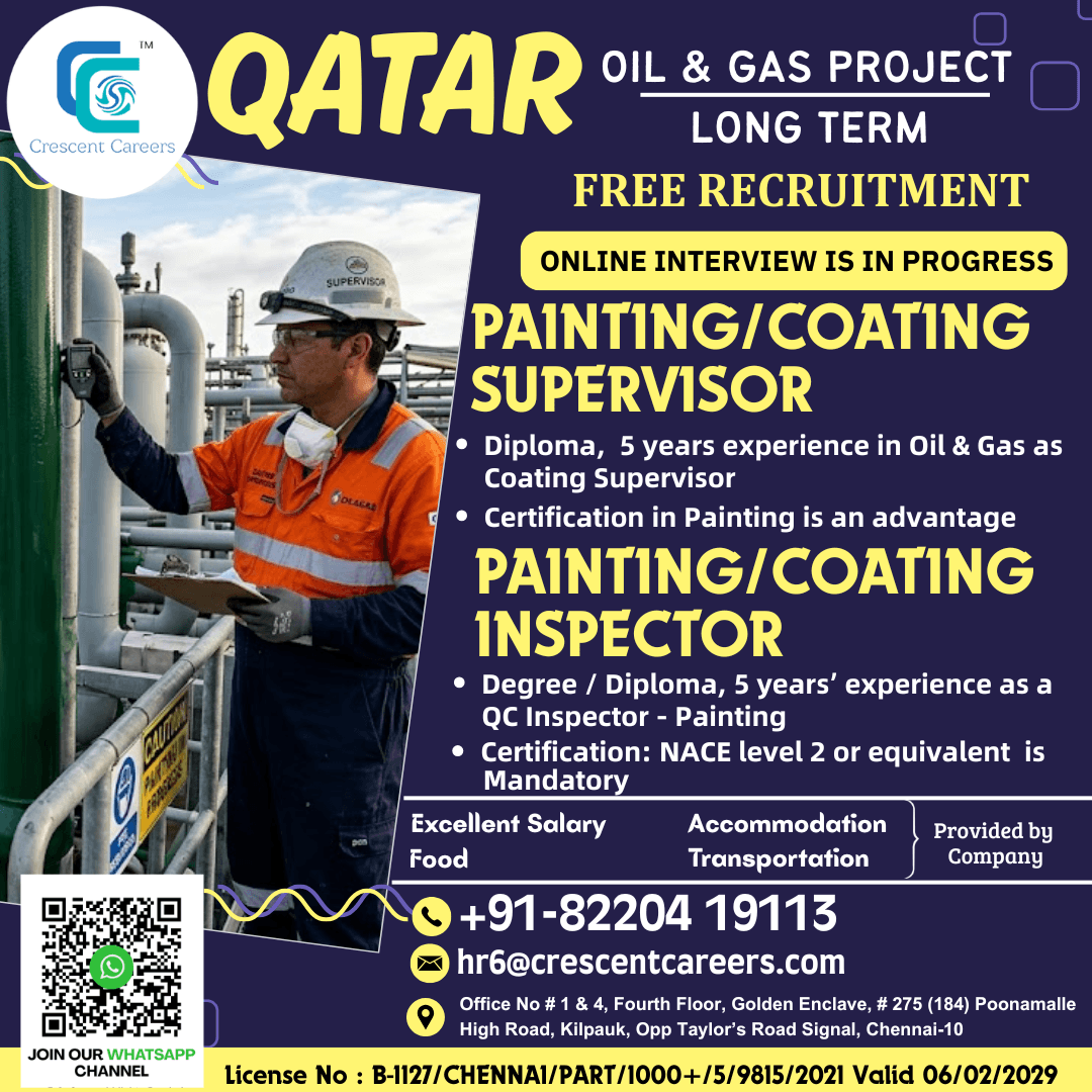 PAINTING / COATING – INSPECTOR & SUPERVISOR