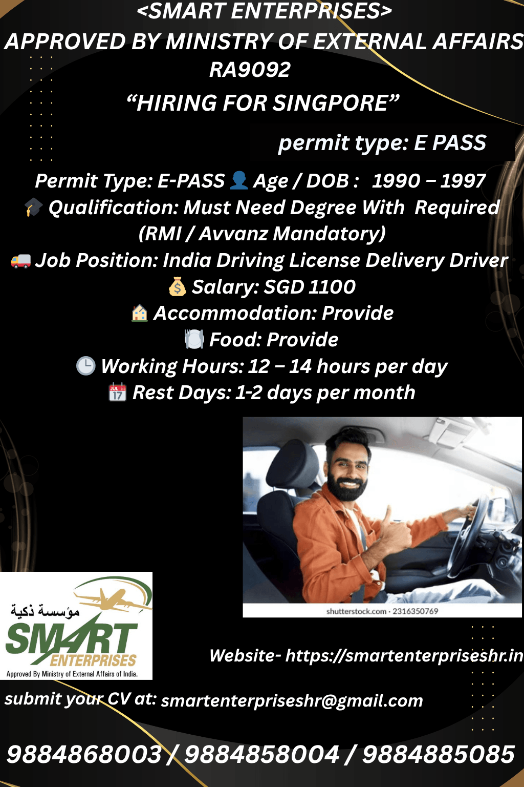India Driving License Delivery Driver