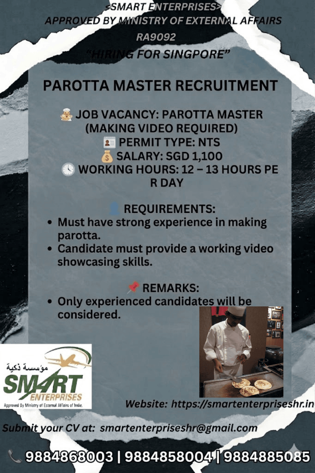 PAROOTA MASTER