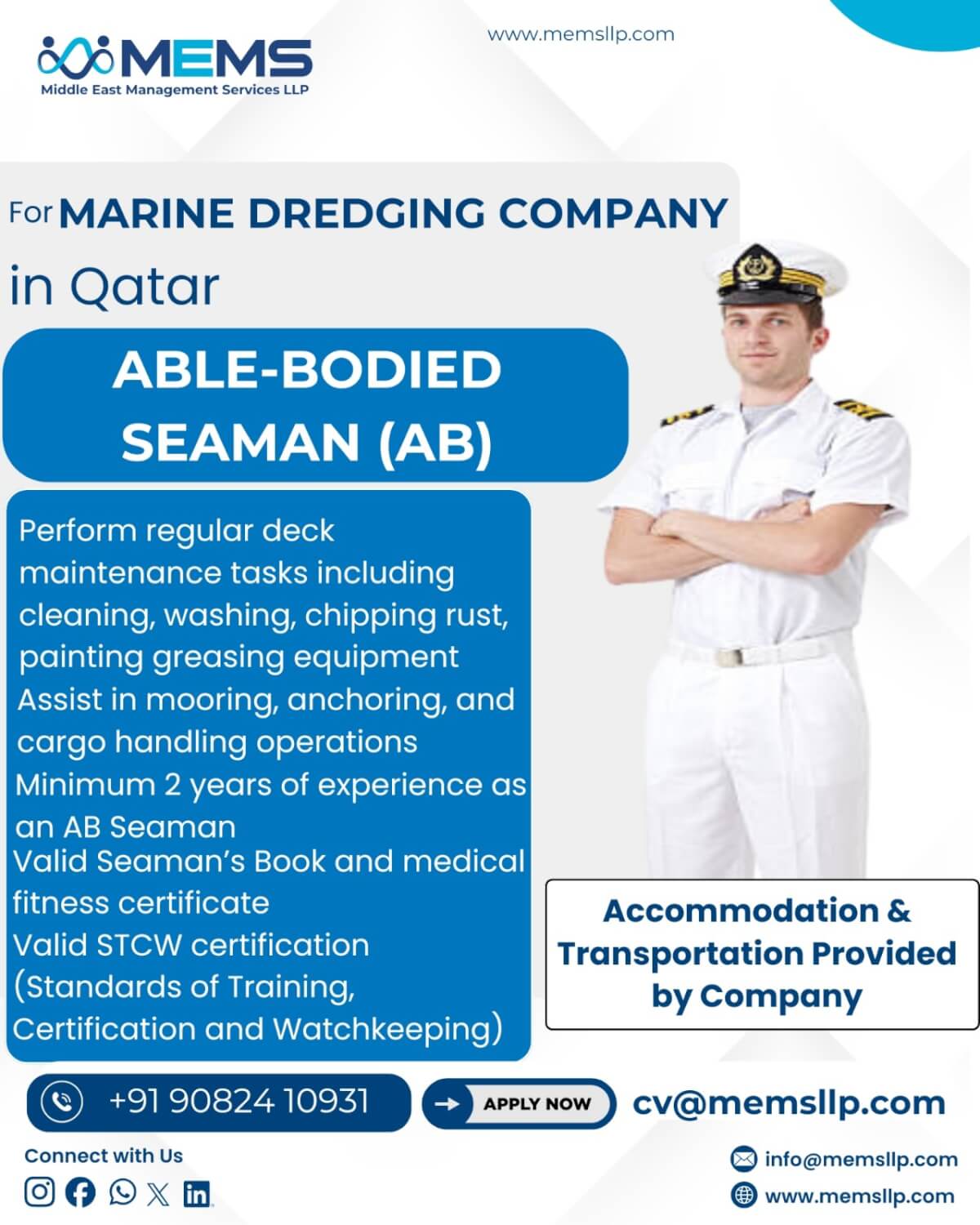Hiring: Able-Bodied Seaman (AB) – Qatar