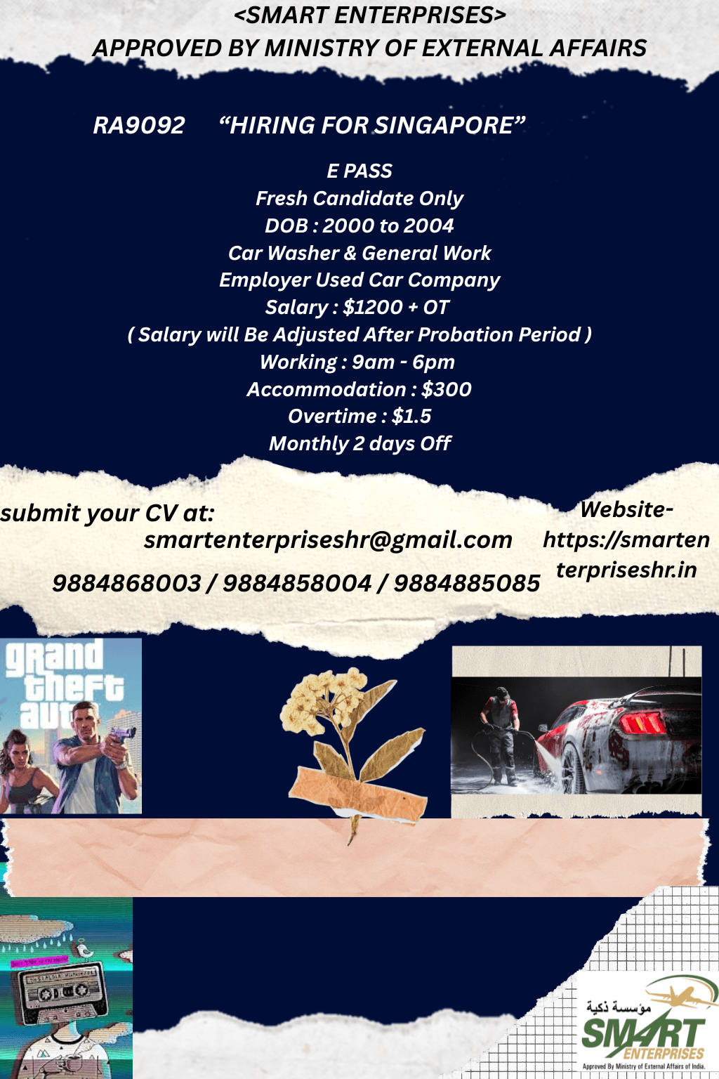 CAR WASHER AND GENERAL WORKER