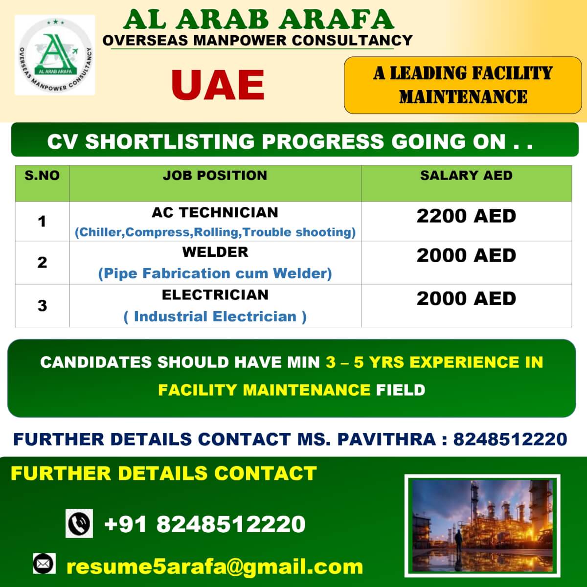 CV SHORTLISTING PROGRESS GOING ON