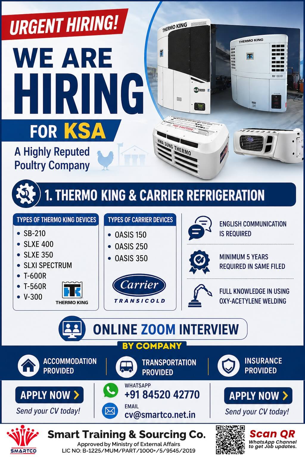 URGENT HIRING! WE ARE HIRING FOR KSA
