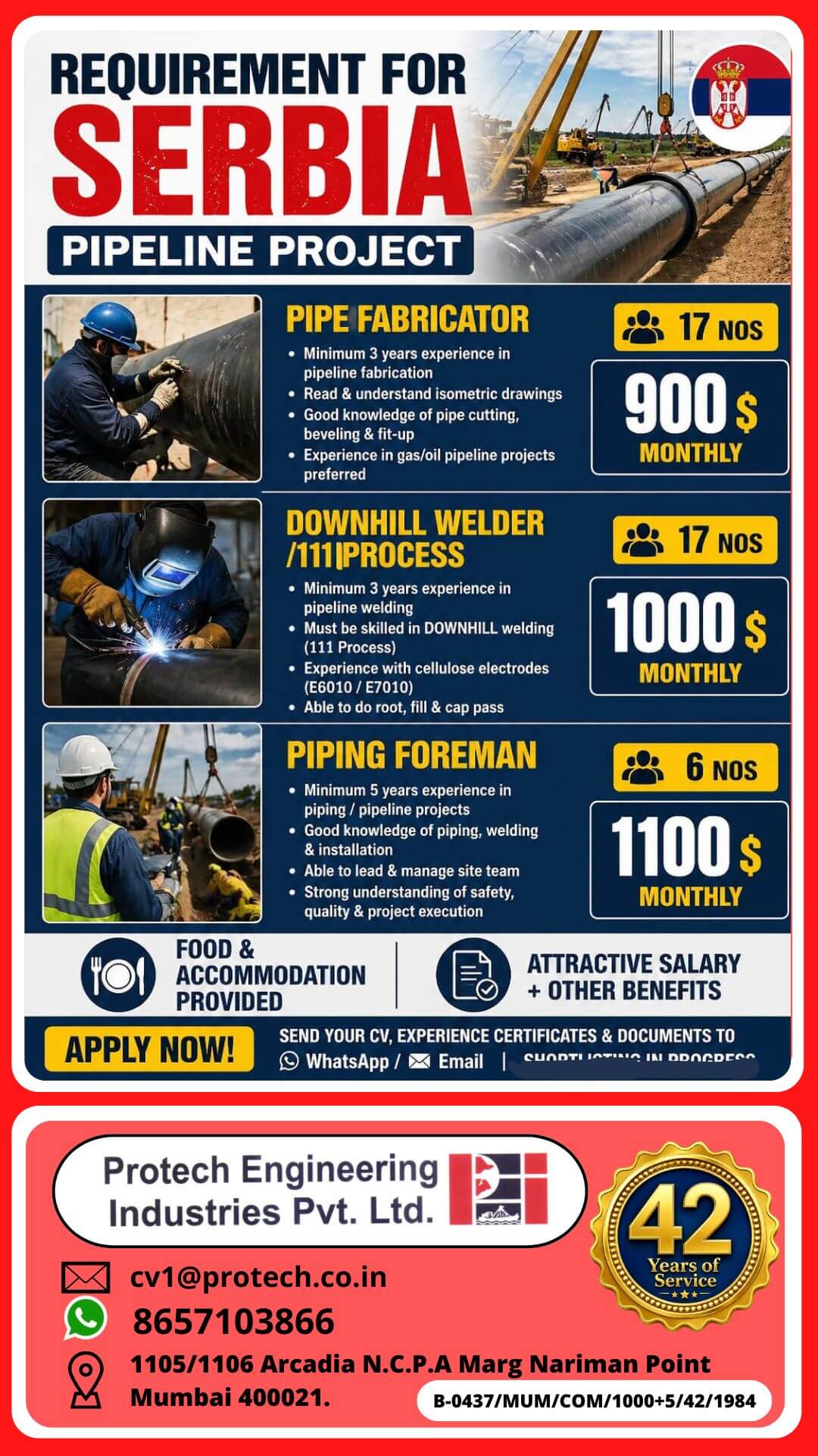 Opening for Serbia Pipe Line project