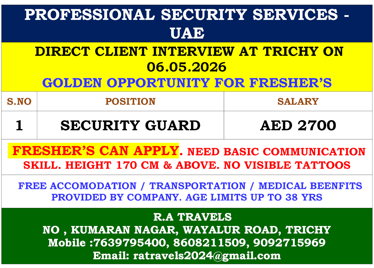 PROFESSIONAL SECURITY SERVICES - UAE
