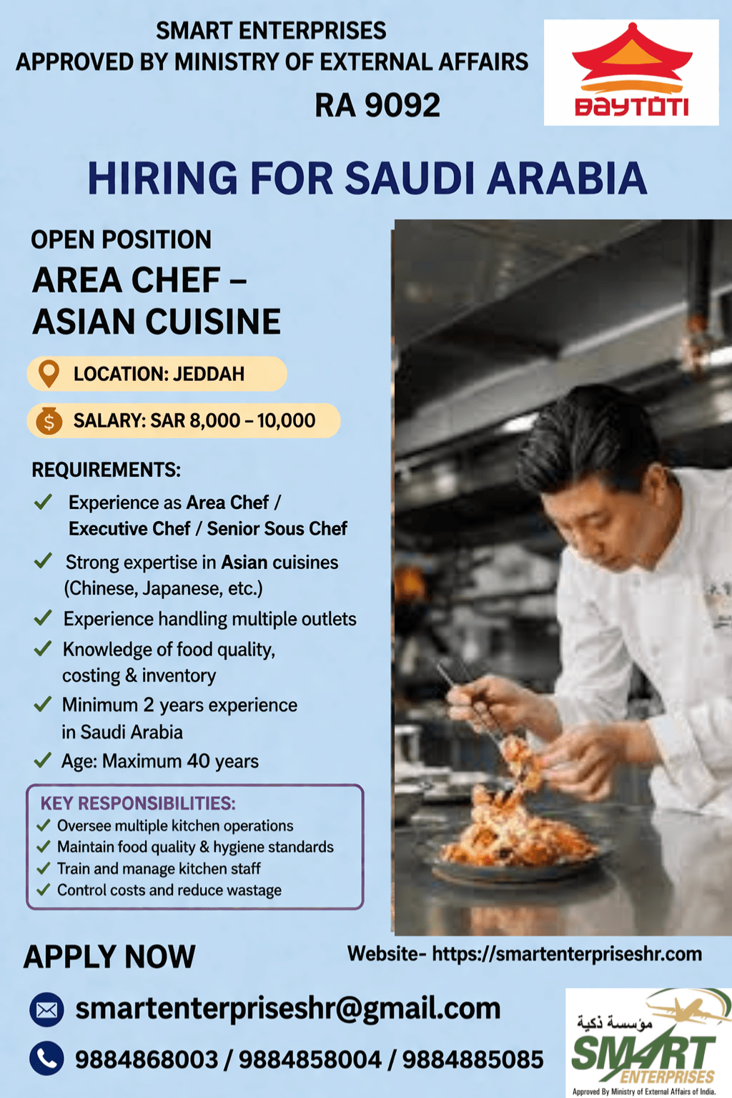 ASIAN CUISINE CHEF