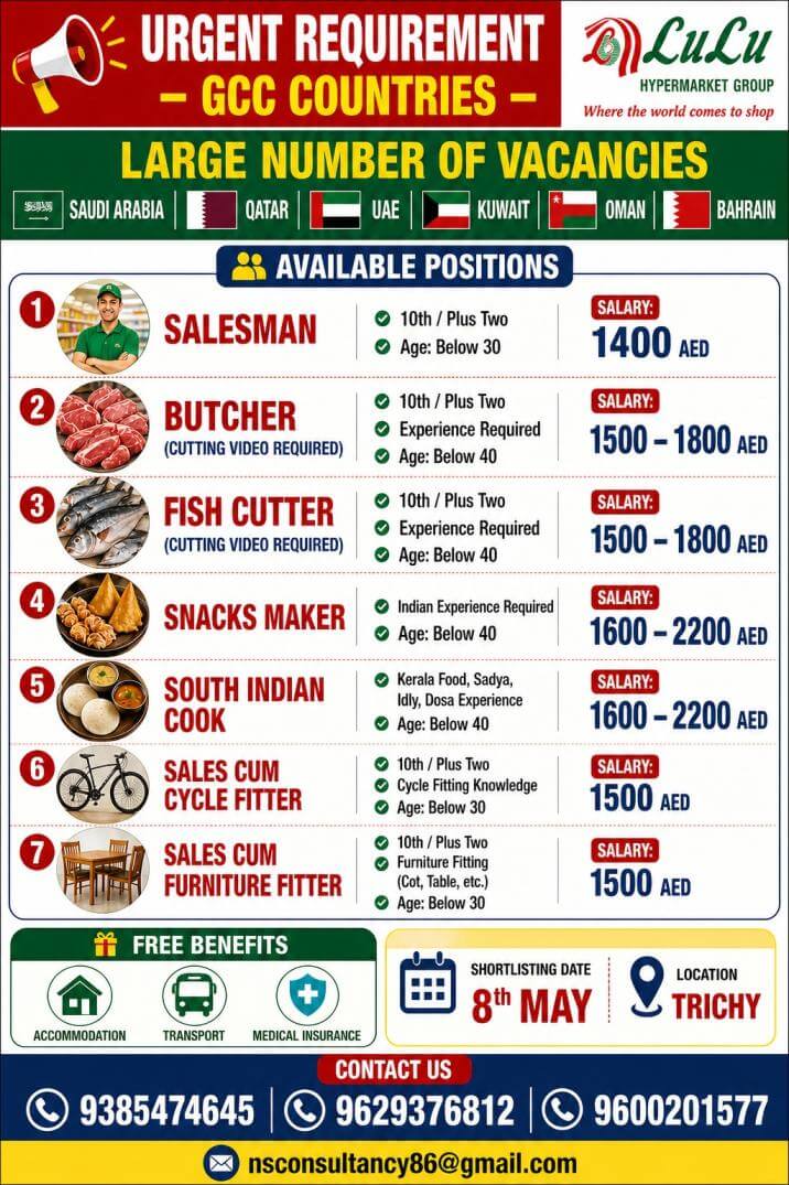 LULU HYPERMARKET REQUIREMENT FOR GCC COMPANY