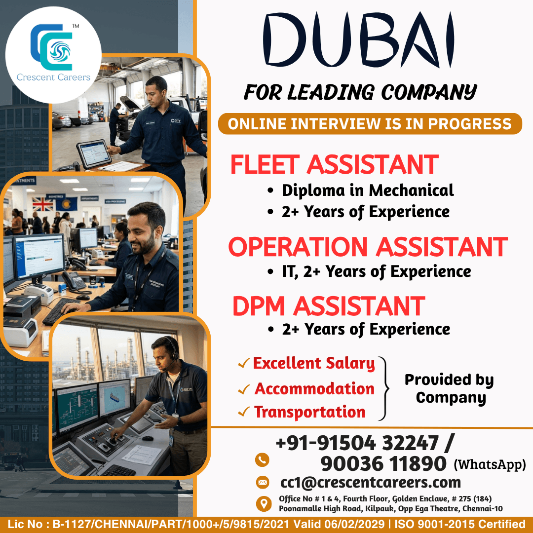 ASSISTANT - FLEET / OPERATION / DPM