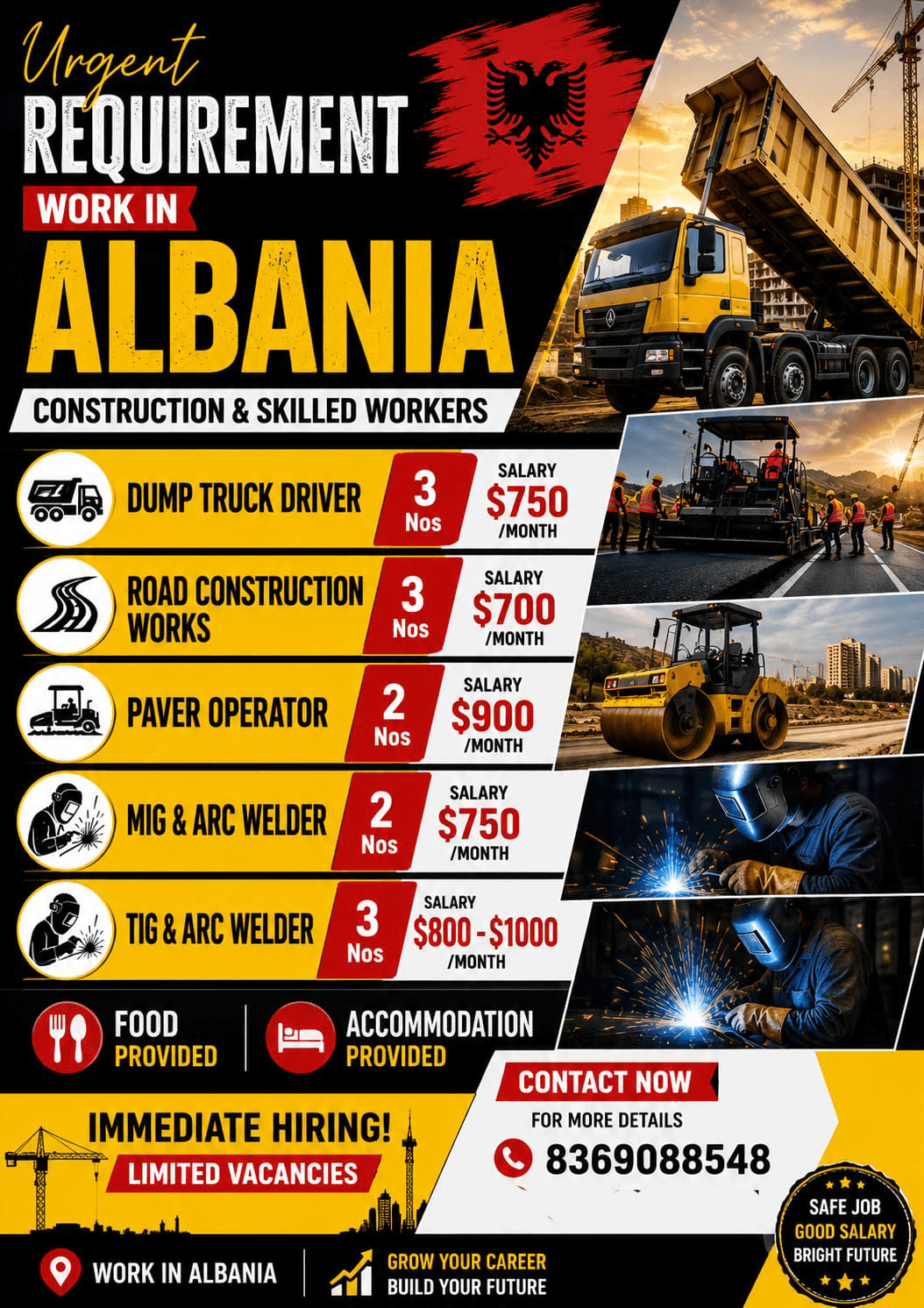 Requiremet for albania