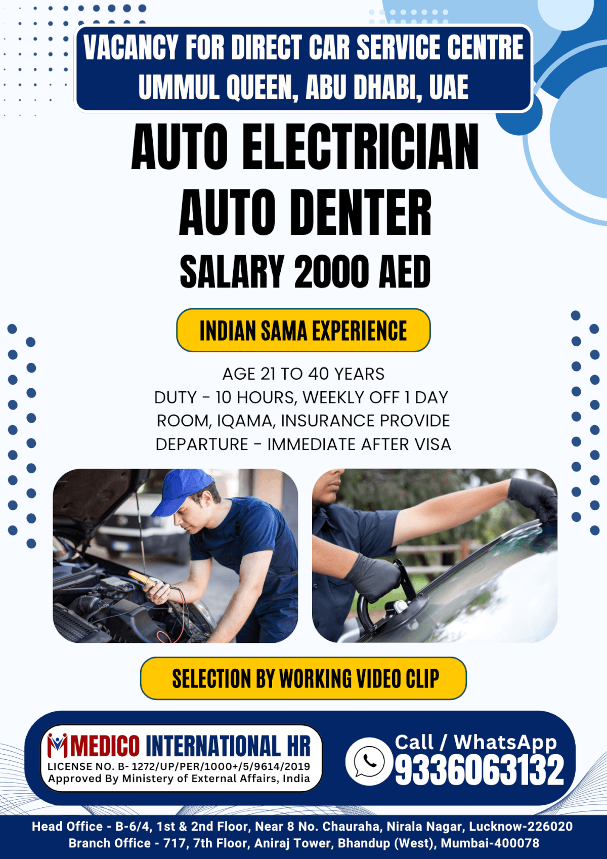 Auto Electrician and Auto Denter