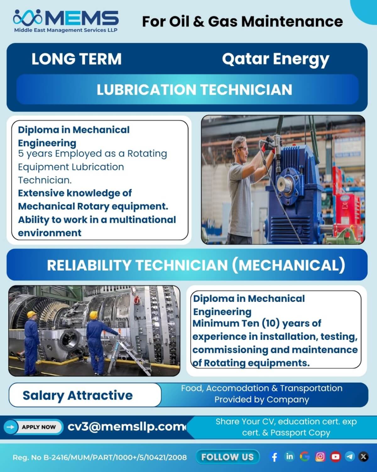 Urgent Hiring – Oil & Gas Maintenance | Qatar Energy