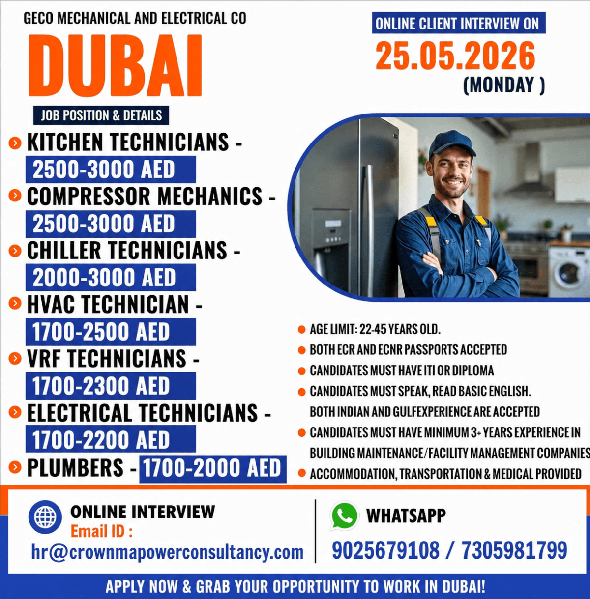 Hiring Now Dubai