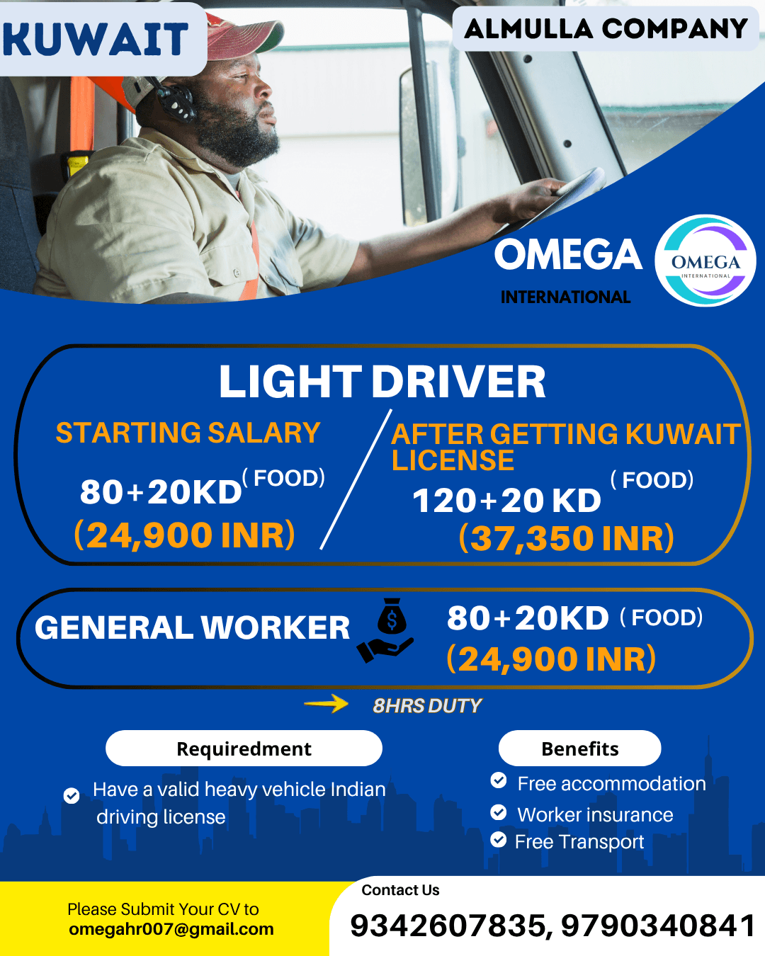 HIRING FOR KUWAIT