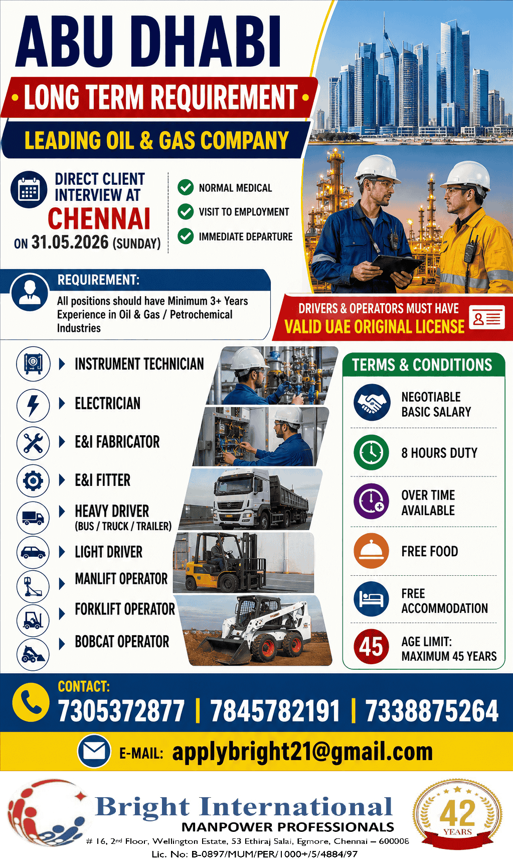 Abu Dhabi - Long Term Requirement