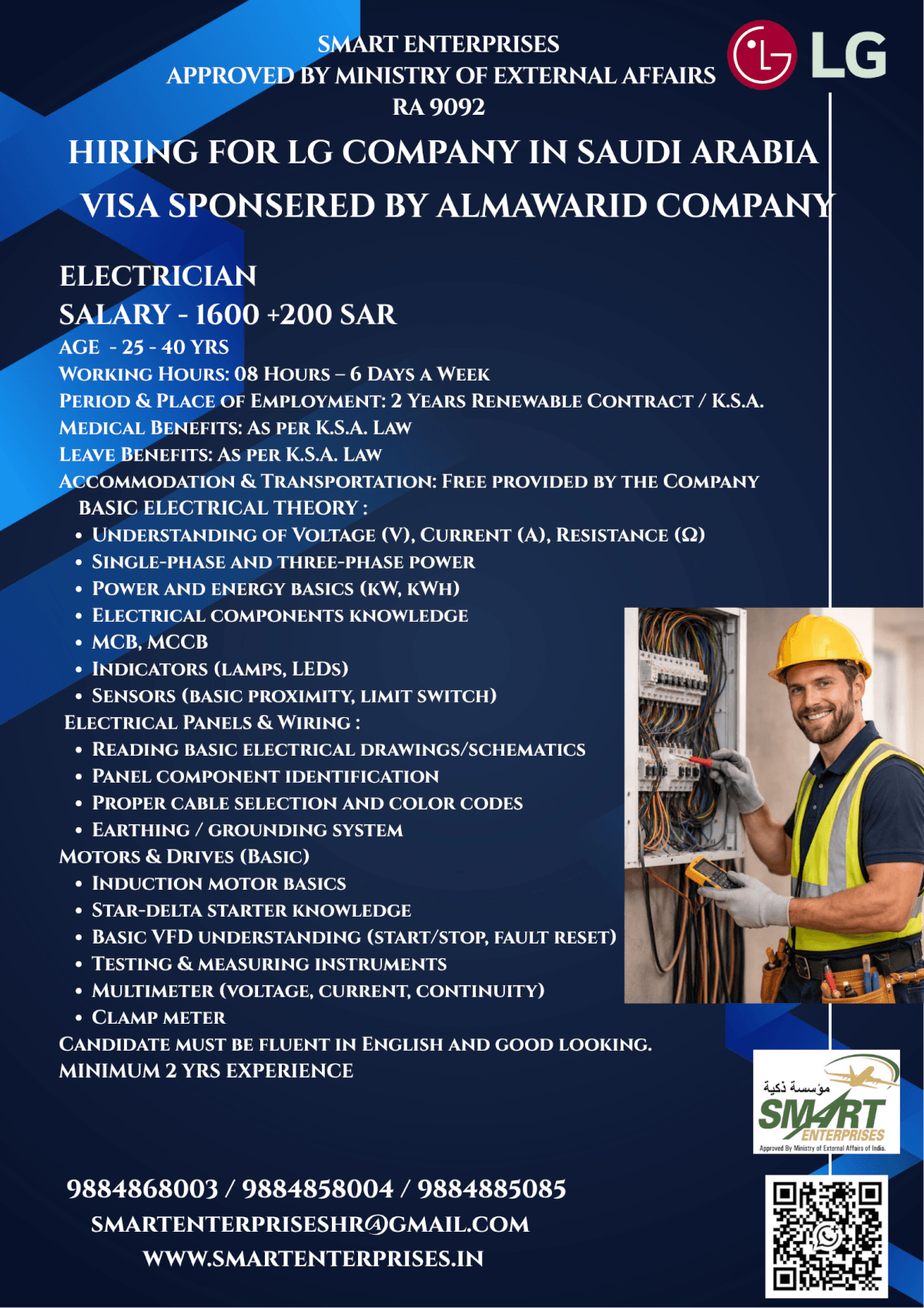 HIRING FOR SAUDI ARABIA