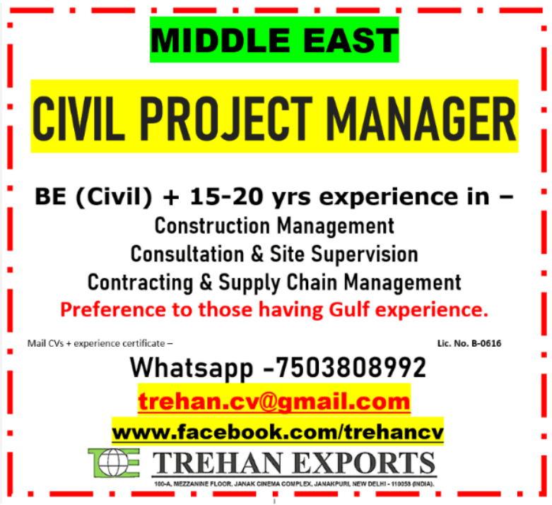 CIVIL PROJECT MANAGER