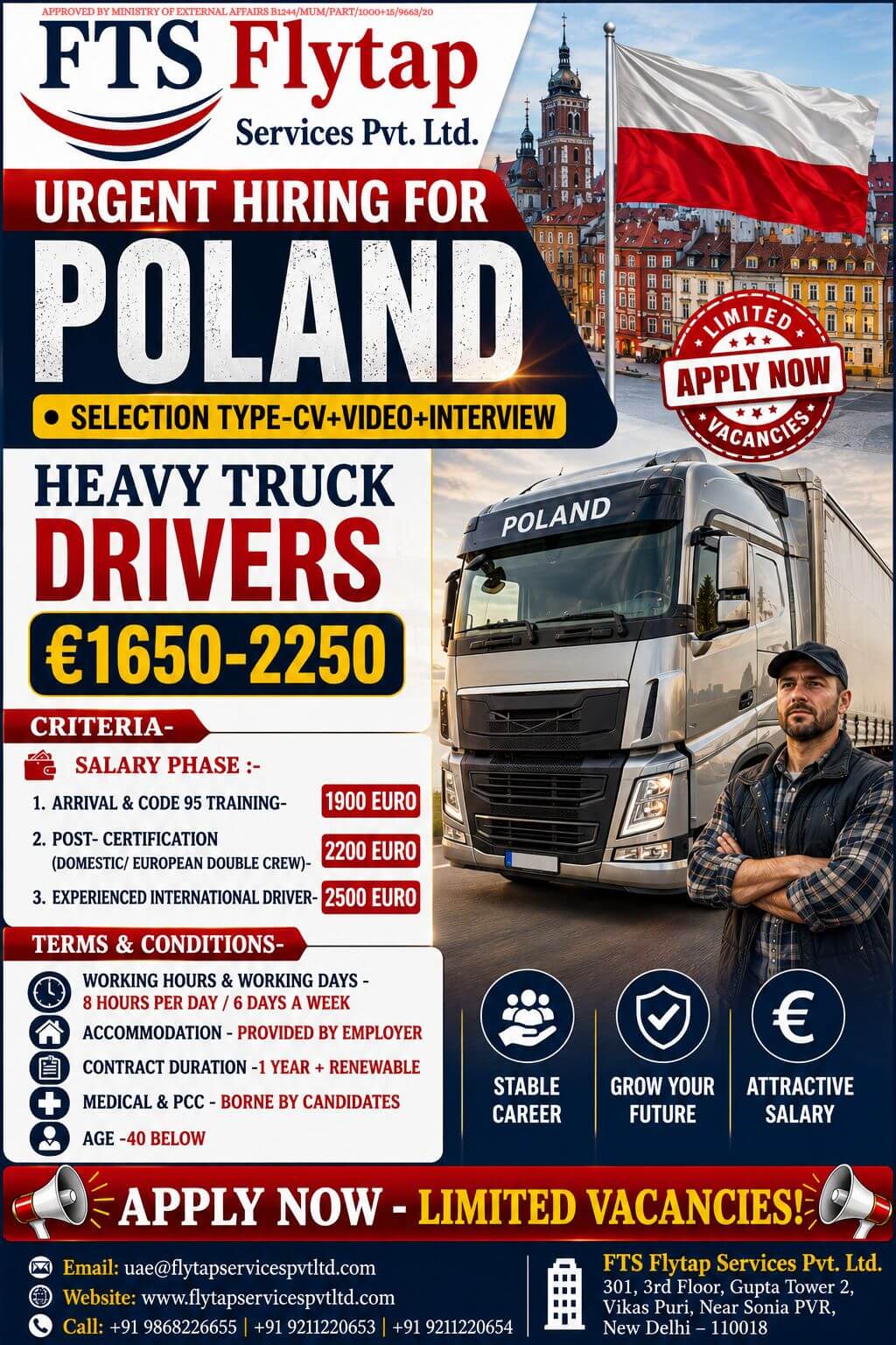 ? Urgent Hiring for Poland ?? ? Urgent Hiring for Poland ??