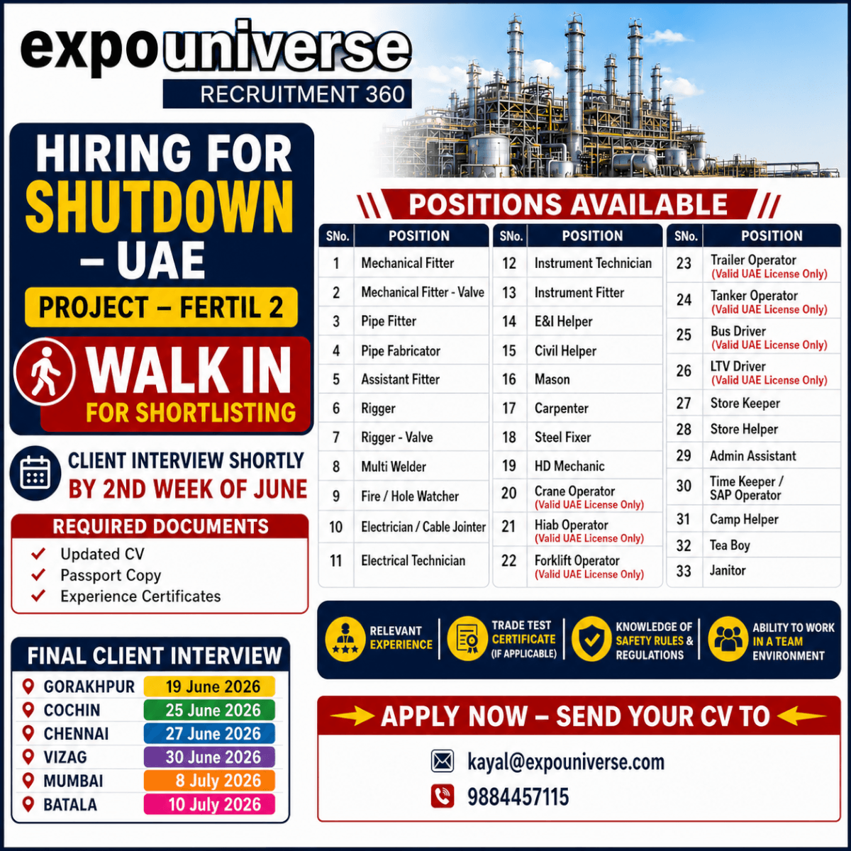 Client Interview for Shutdown UAE