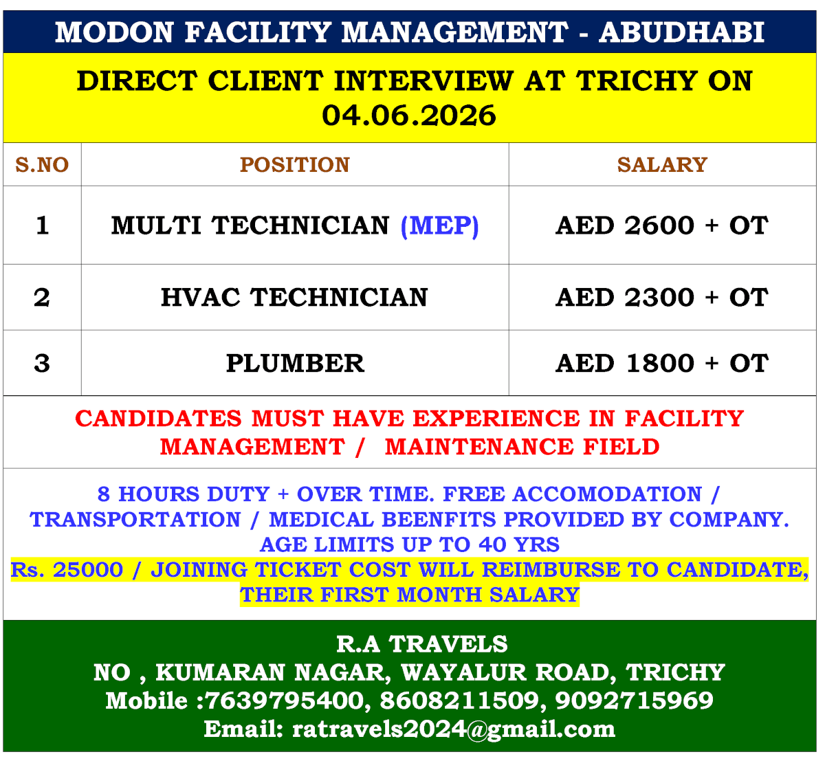 MODON FACILITY MANAGEMENT - ABUDHABI