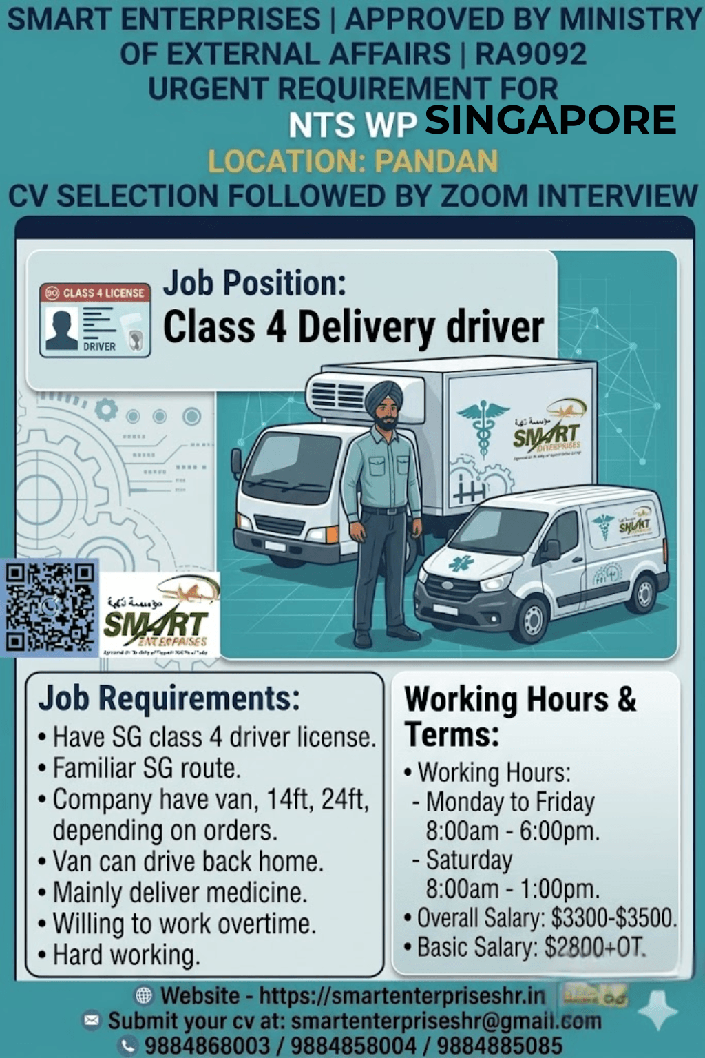 Class 4 Delivery driver*