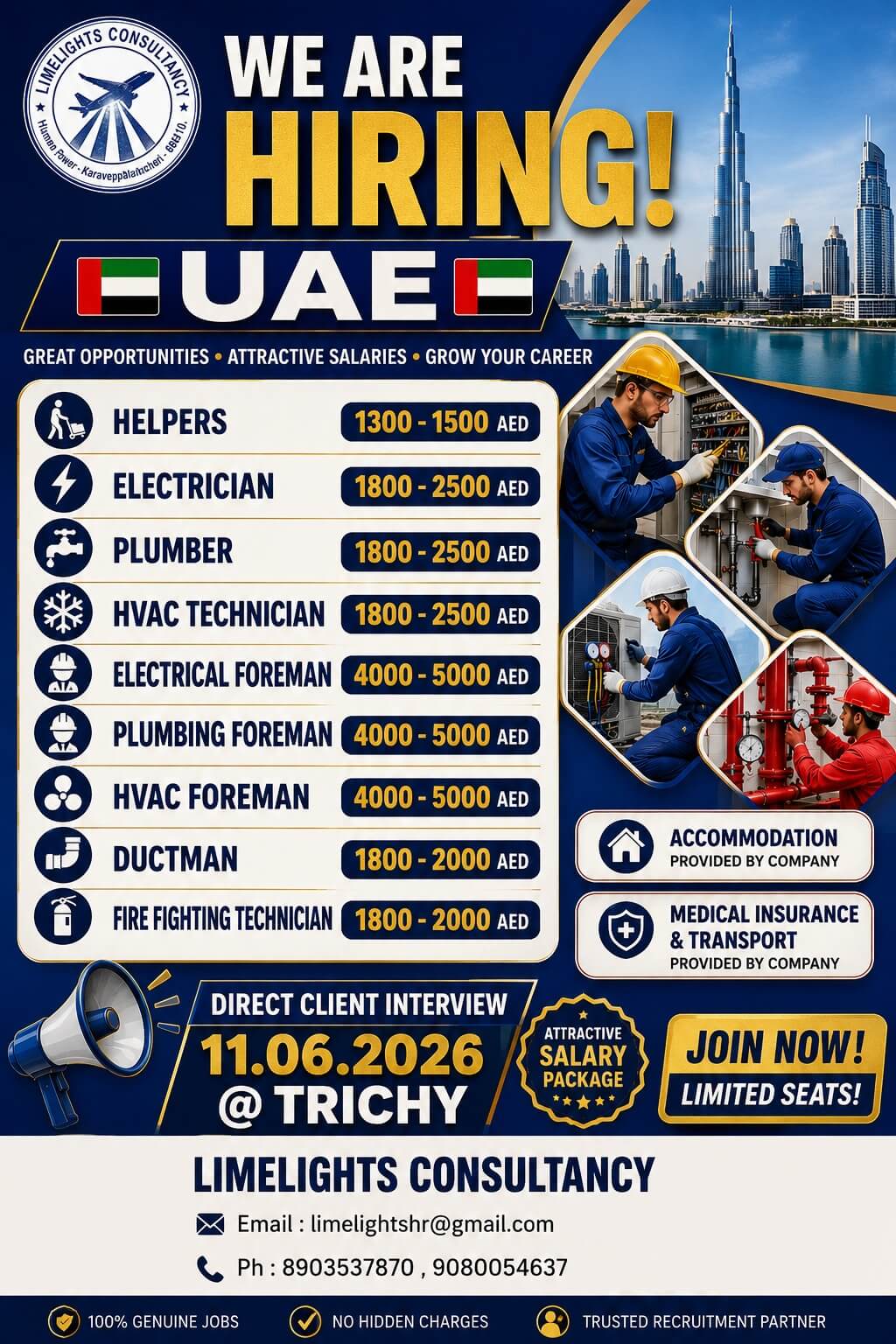 Wanted for Dubai
