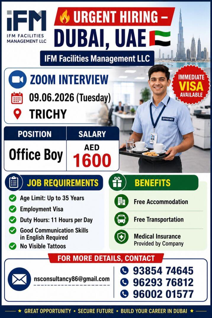 LEADING IFM FACILITY MANAGEMENT LLC COMPANY REQUIREMENT FOR DUBAI