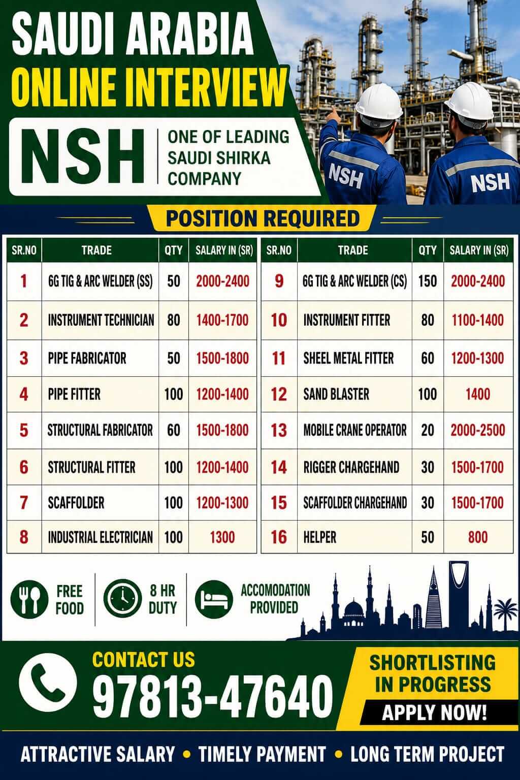 Saudi arbia Bulk recruitment