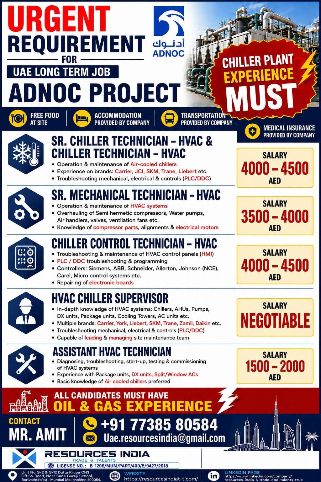 HIRING FOR ABU DHABI, UAE ?? HIRING FOR ABU DHABI, UAE ??