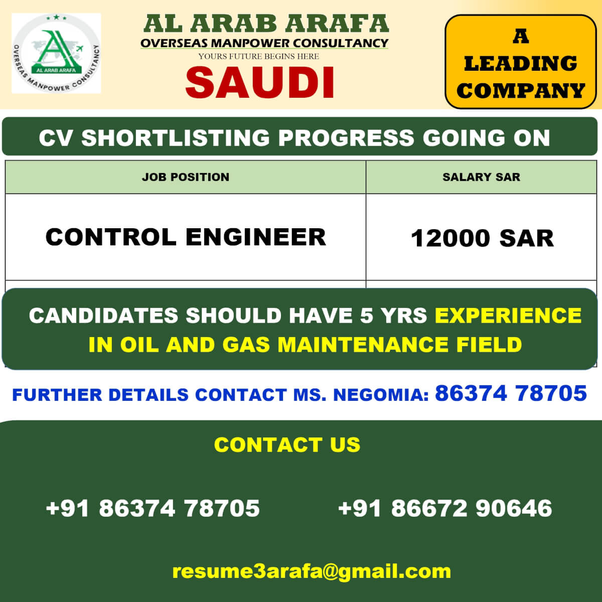 CV SHORTLISITNG ON PROGRESS